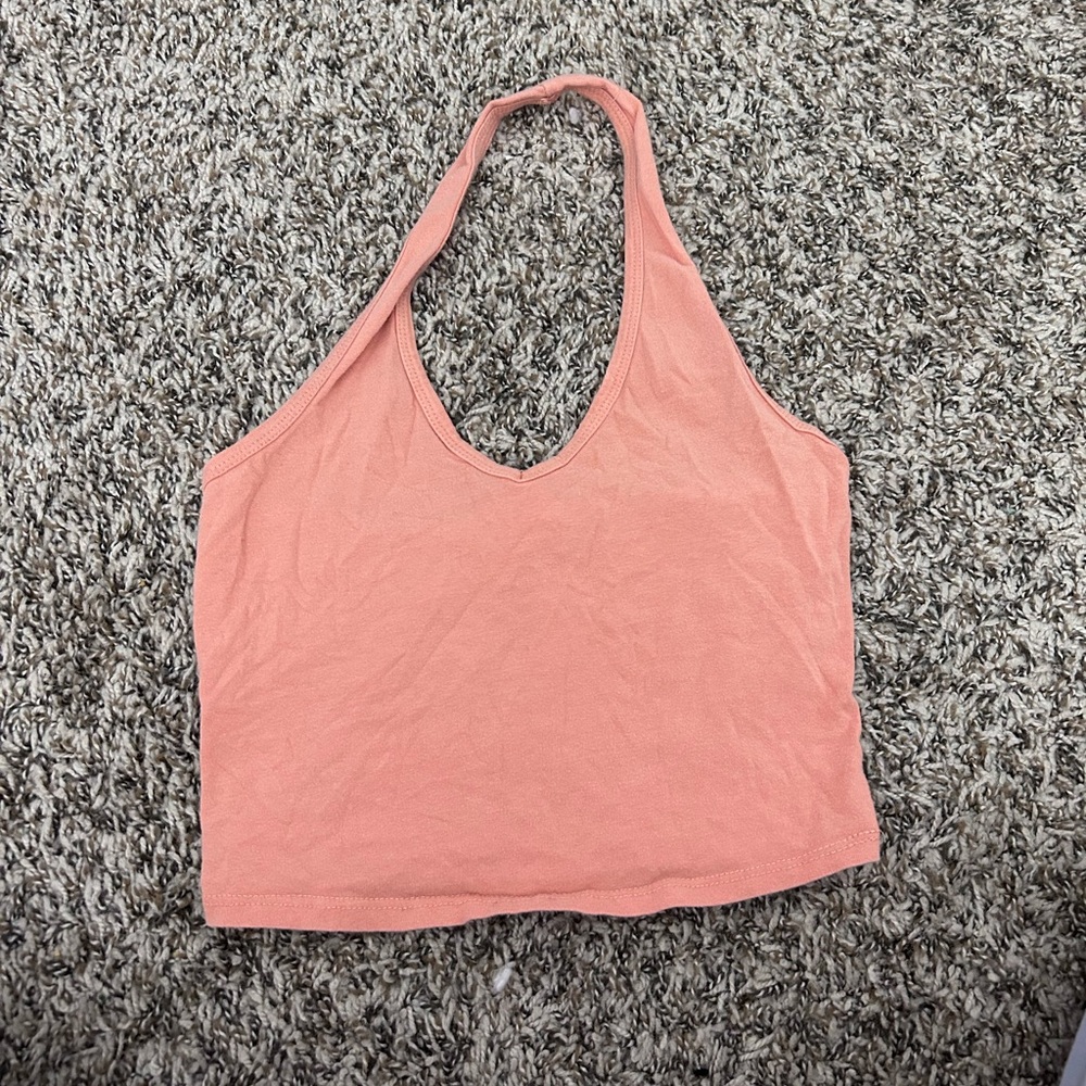 Peach Halter Top